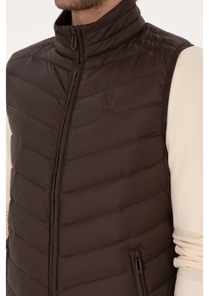 Erkek Koyu Kahverengi Yelek (Dokuma) 50310045-VR084