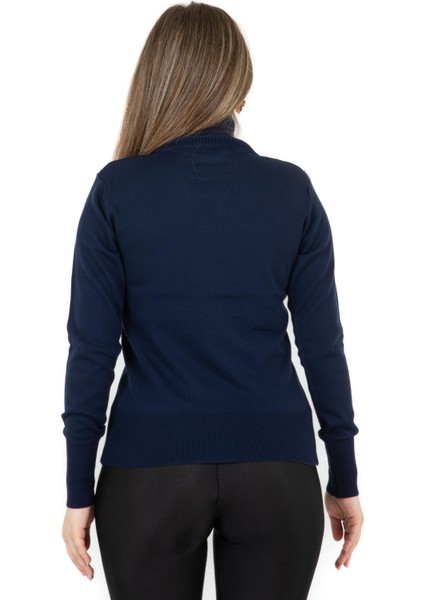 Balıkçı Yaka Basic Kazak Lacivert indirimleri