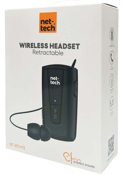 NT-BTH13 Makaralı Kulakiçi Bluetooth Kulaklık modelleri