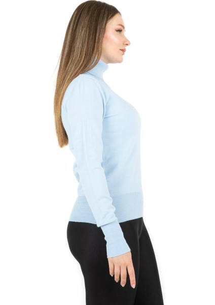 Balıkçı Yaka Basic Kazak Mint fırsatları