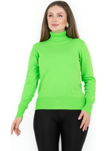 Balıkçı Yaka Basic Kazak Yeşil fiyatları