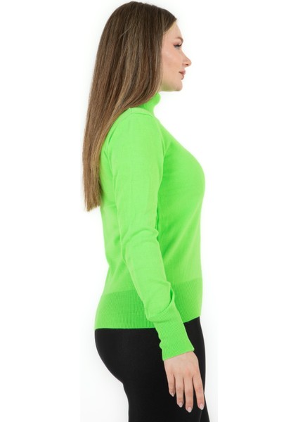 Balıkçı Yaka Basic Kazak Yeşil modelleri