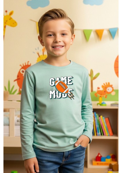 Erkek Çocuk Bisiklet Yaka Baskı Detaylı 3'lü Basic Sweatshirt fiyatları