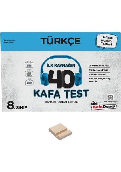 Lgs 8. Sınıf Türkçe 40 Kafa Test ve Telefon Standı