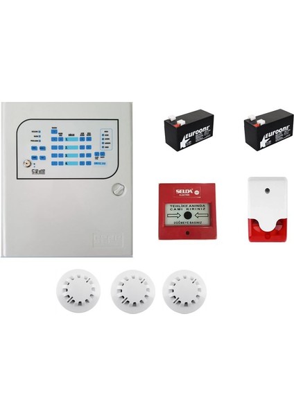 3 Lü Yangın Alarm Seti
