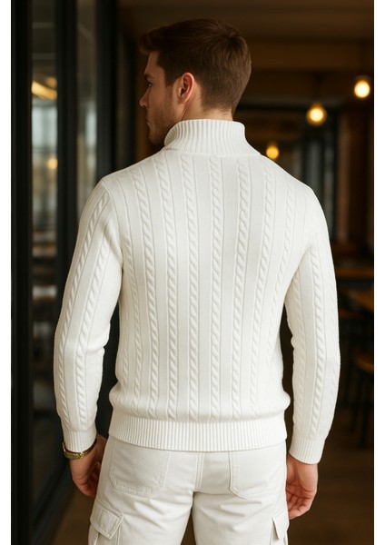 Fermuarlı Erkek Kazak - Rahat ve Şık fiyatları