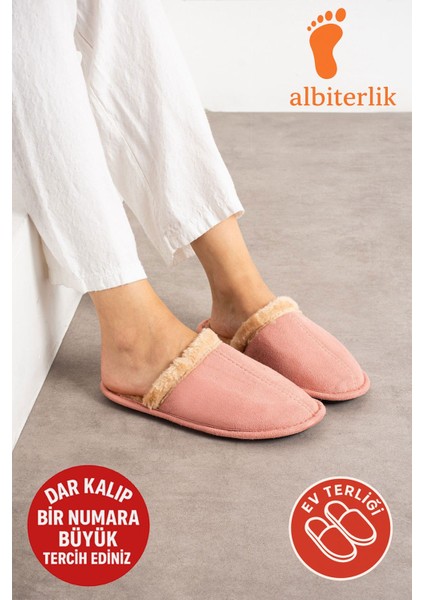 Kadın Erkek Ev Terliği Içi Kürklü Çeyiz Bohça Terliği Kışlık Terlik Ses Yapmaz Hafif Taban