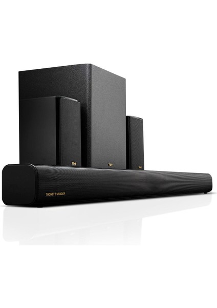 Rein 200W Rms Soundbar + Subwoofer 5.1 Hoparlör Bluetooth HDMI Uzaktan Kumandalı Ses Sistemi