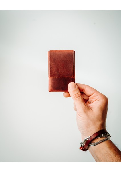 Hakiki Deri El Yapımı Dünyanın En Minimalist Cüzdanı