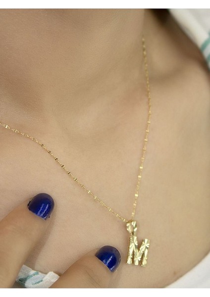 ZEYNEPLİ GOLD 14 Ayar Altın Küçük Füzyon M Harfli Kolye fiyatları