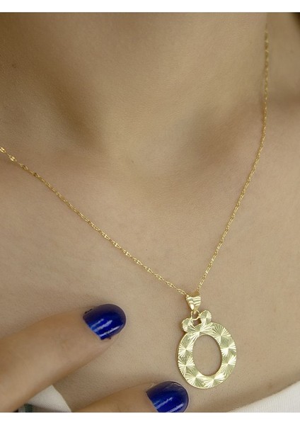 ZEYNEPLİ GOLD 14 Ayar Altın Press Füzyon Ö Harfli Kolye fiyatları