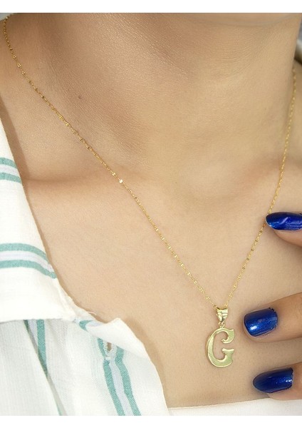 ZEYNEPLİ GOLD 14 Ayar Altın Şirin G Harfli Kolye fiyatları