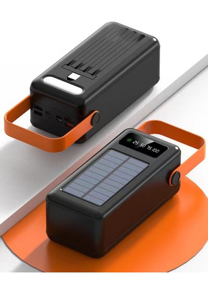 80.000 Mah Solar Powerbank – Güneş Enerjili Taşınabilir Şarj Cihazı | Hızlı Şarj & Çoklu Çıkış