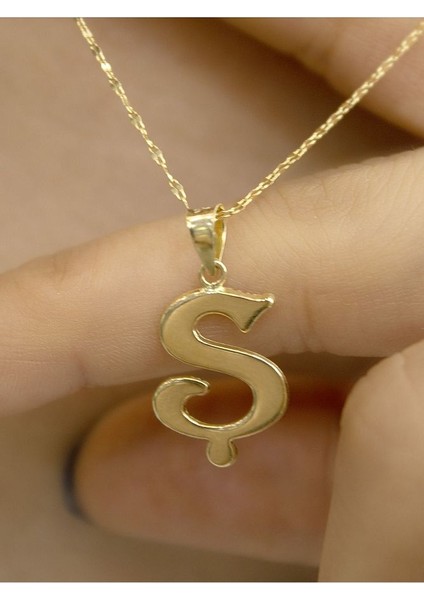 ZEYNEPLİ GOLD 14 Ayar Altın Şirin Ş Harfli Kolye fırsatları