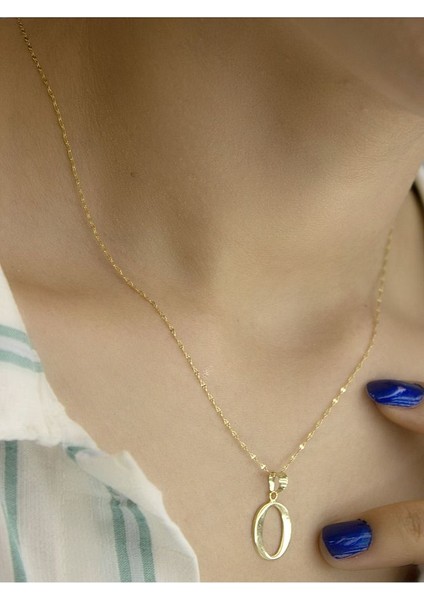 ZEYNEPLİ GOLD 14 Ayar Altın Şirin O Harfli Kolye fiyatları