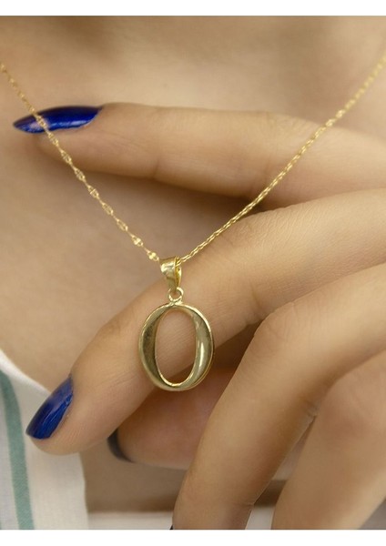 ZEYNEPLİ GOLD 14 Ayar Altın Şirin O Harfli Kolye fırsatları