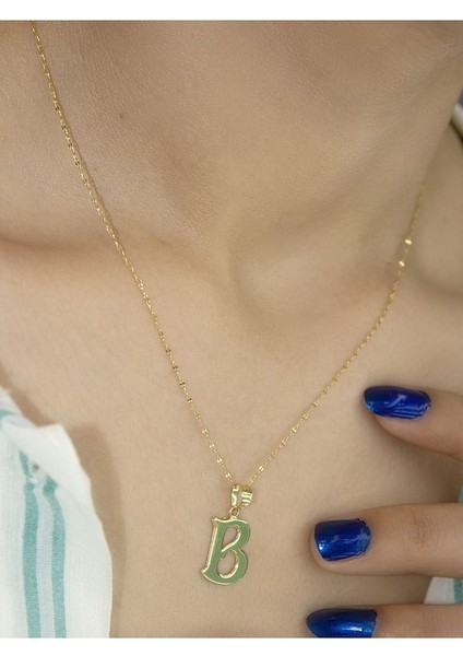 ZEYNEPLİ GOLD 14 Ayar Altın Şirin B Harfli Kolye fiyatları