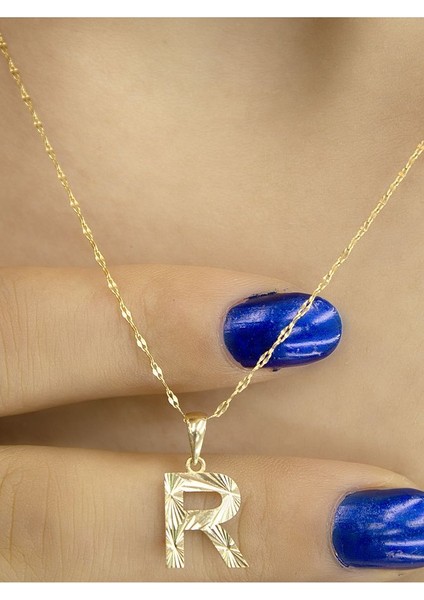 ZEYNEPLİ GOLD 14 Ayar Altın Küçük Füzyon R Harfli Kolye fiyatları