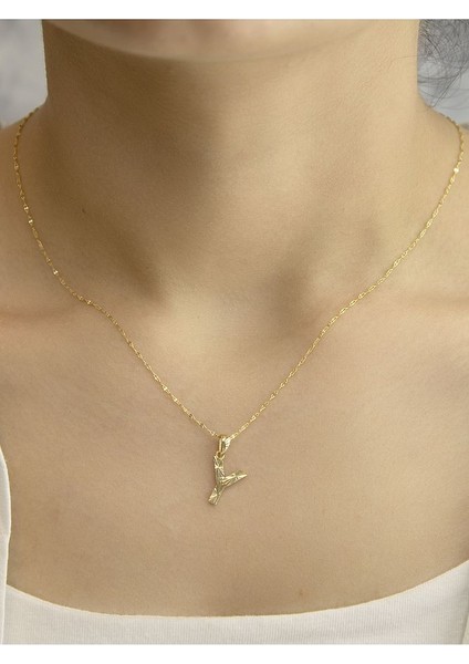 ZEYNEPLİ GOLD 14 Ayar Altın Küçük Füzyon Y Harfli Kolye fiyatları