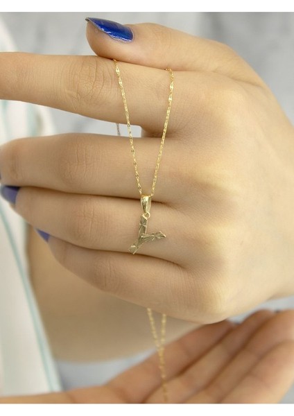 ZEYNEPLİ GOLD 14 Ayar Altın Küçük Füzyon Y Harfli Kolye fırsatları