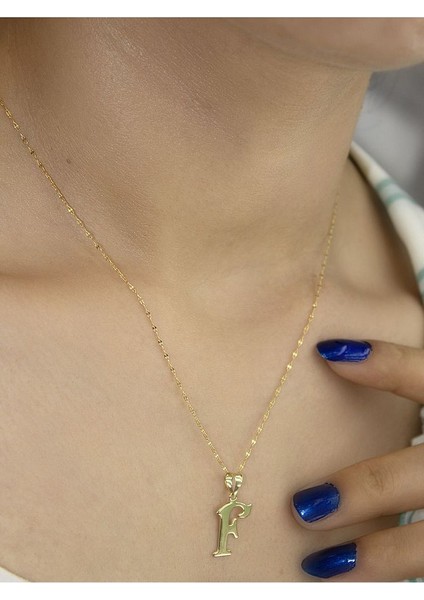 ZEYNEPLİ GOLD 14 Ayar Altın Şirin F Harfli Kolye fiyatları