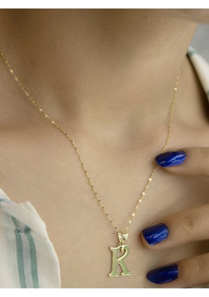 ZEYNEPLİ GOLD 14 Ayar Altın Şirin K Harfli Kolye fiyatları