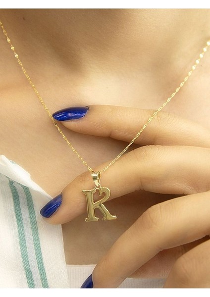 ZEYNEPLİ GOLD 14 Ayar Altın Şirin K Harfli Kolye fırsatları