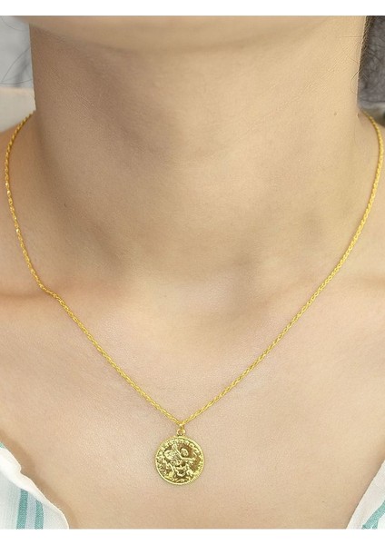 14 Ayar Altın Küçük Boy Tuğra Kolye