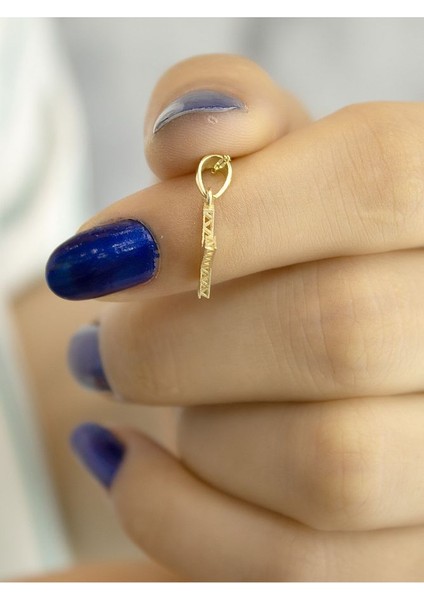 ZEYNEPLİ GOLD 14 Ayar Altın Küçük Füzyon Y Harfli Kolye indirimleri