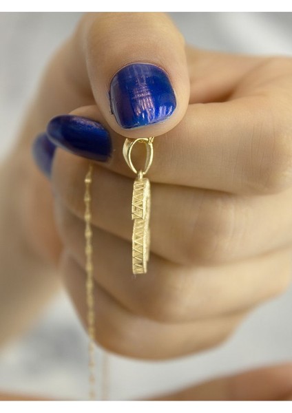 ZEYNEPLİ GOLD 14 Ayar Altın Büyük Füzyon S Harfli Kolye fırsatları