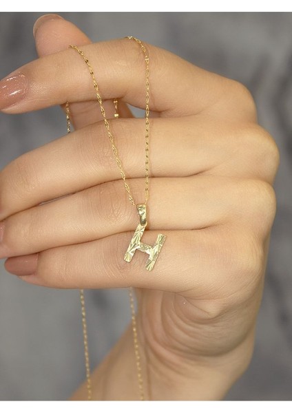 ZEYNEPLİ GOLD 14 Ayar Altın Küçük Füzyon H Harfli Kolye fırsatları