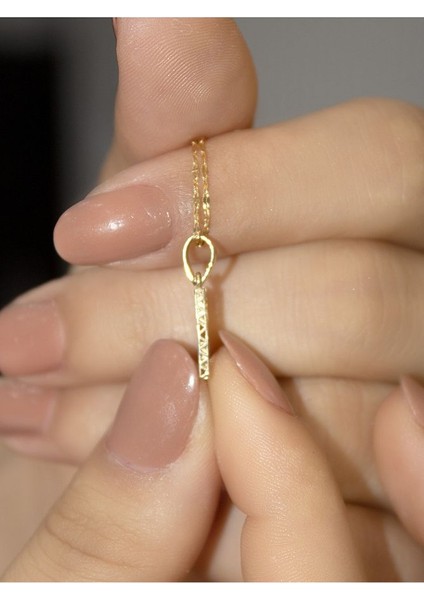 ZEYNEPLİ GOLD 14 Ayar Altın Küçük Füzyon H Harfli Kolye indirimleri