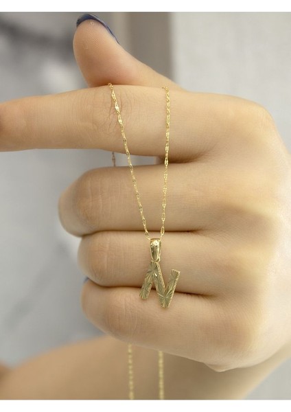 ZEYNEPLİ GOLD 14 Ayar Altın Küçük Füzyon N Harfli Kolye fırsatları