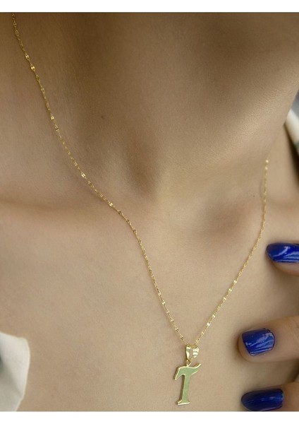 ZEYNEPLİ GOLD 14 Ayar Altın Şirin T Harfli Kolye fiyatları