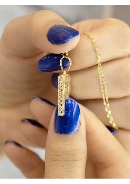 ZEYNEPLİ GOLD 14 Ayar Altın Büyük Füzyon P Harfli Kolye indirimleri