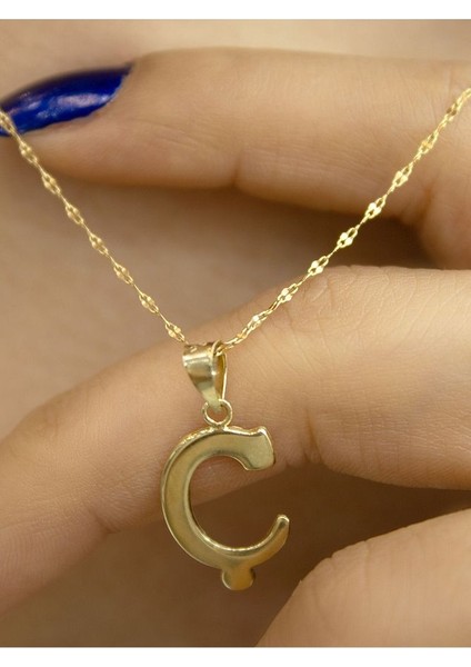 ZEYNEPLİ GOLD 14 Ayar Altın Şirin Ç Harfli Kolye fiyatları