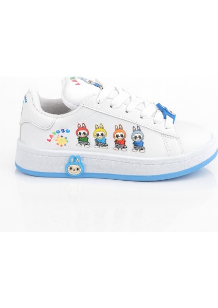 Labubu Baskılı Bağçıklı Kız Çocuk Spor Ayakkabı Sneaker(Kol Saati Hediyeli ) fiyatları