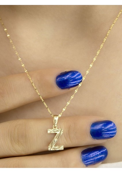 ZEYNEPLİ GOLD 14 Ayar Altın Küçük Füzyon Z Harfli Kolye fiyatları