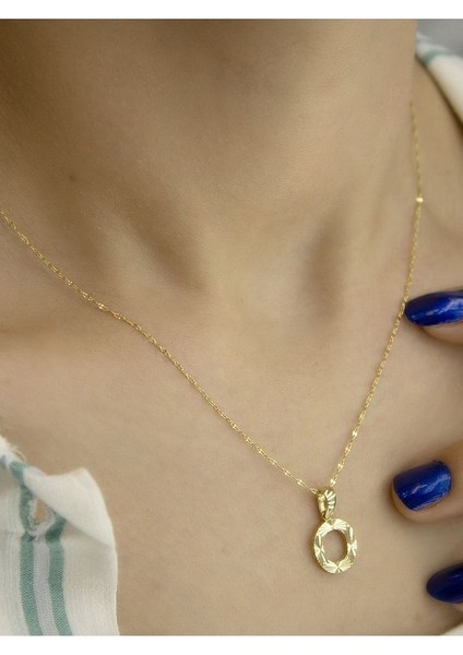 ZEYNEPLİ GOLD 14 Ayar Altın Küçük Füzyon O Harfli Kolye fiyatları