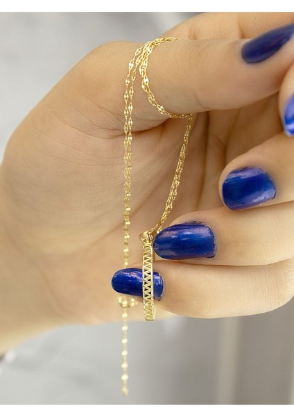 ZEYNEPLİ GOLD 14 Ayar Altın Büyük Füzyon Ö Harfli Kolye indirimleri