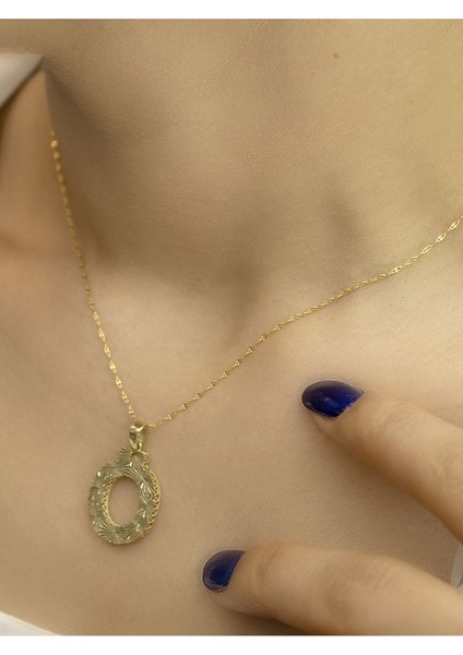 ZEYNEPLİ GOLD 14 Ayar Altın Büyük Füzyon Ö Harfli Kolye fiyatları