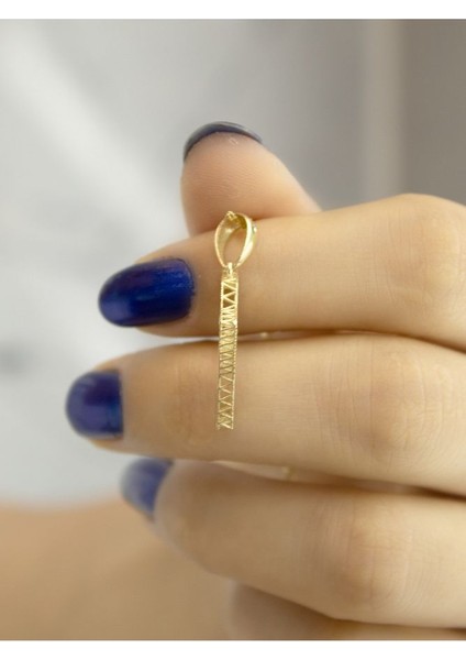 ZEYNEPLİ GOLD 14 Ayar Altın Büyük Füzyon Y Harfli Kolye indirimleri