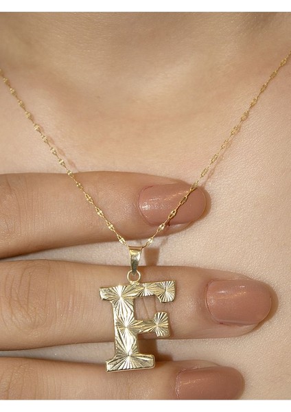 ZEYNEPLİ GOLD 14 Ayar Altın Press Füzyon F Harfli Kolye fırsatları