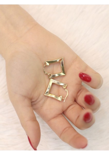 14 Ayar Altın Kare Küpe fırsatları