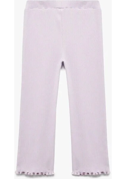 Beli Lastikli Pamuklu Kaşkorse Ispanyol Paça Lila Kız Bebek Tayt 6WMG40065AK fiyatları