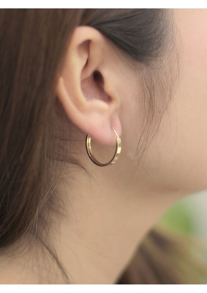 14 Ayar Altın M Soft Halka Küpe fiyatları