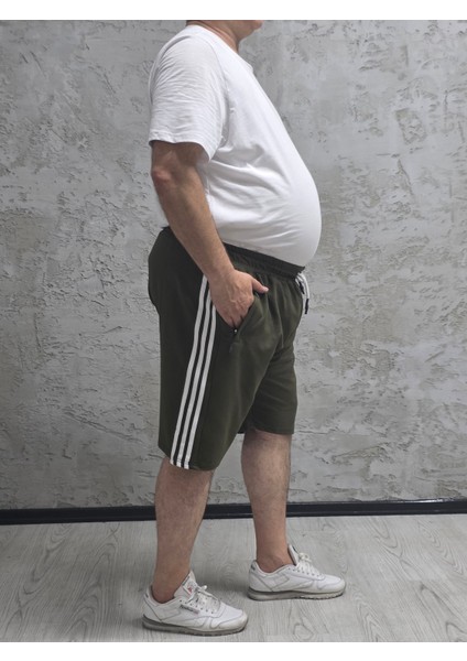 2245-BATTAL Beden 2 Iplik Şeritli Şort fiyatları