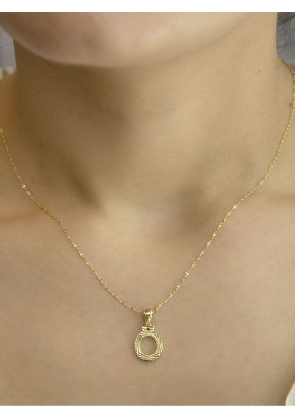 ZEYNEPLİ GOLD 14 Ayar Altın Küçük Füzyon Ö Harfli Kolye fiyatları