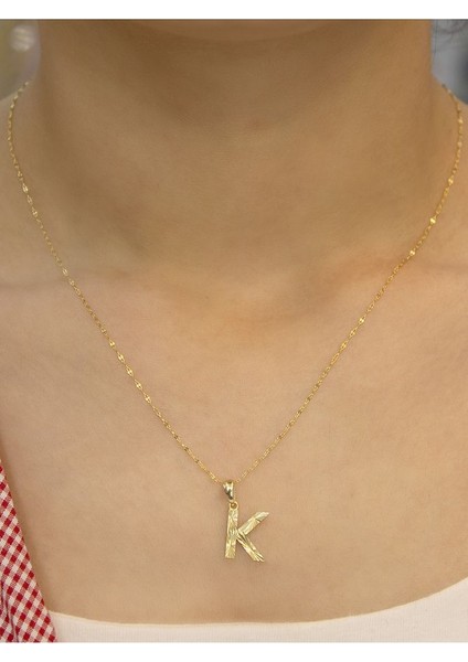 ZEYNEPLİ GOLD 14 Ayar Altın Küçük Füzyon K Harfli Kolye fiyatları