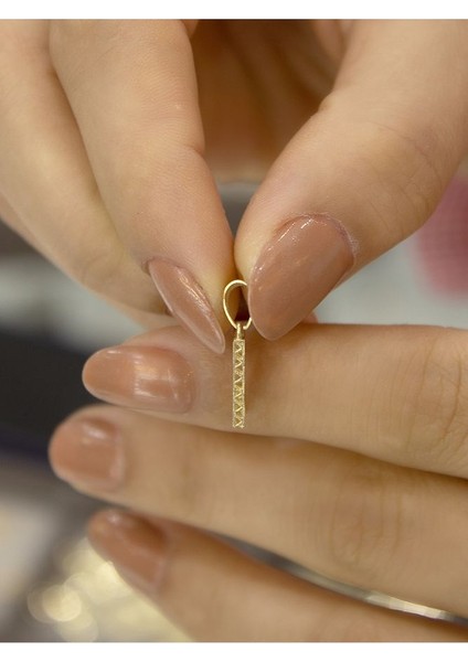 ZEYNEPLİ GOLD 14 Ayar Altın Küçük Füzyon K Harfli Kolye modelleri